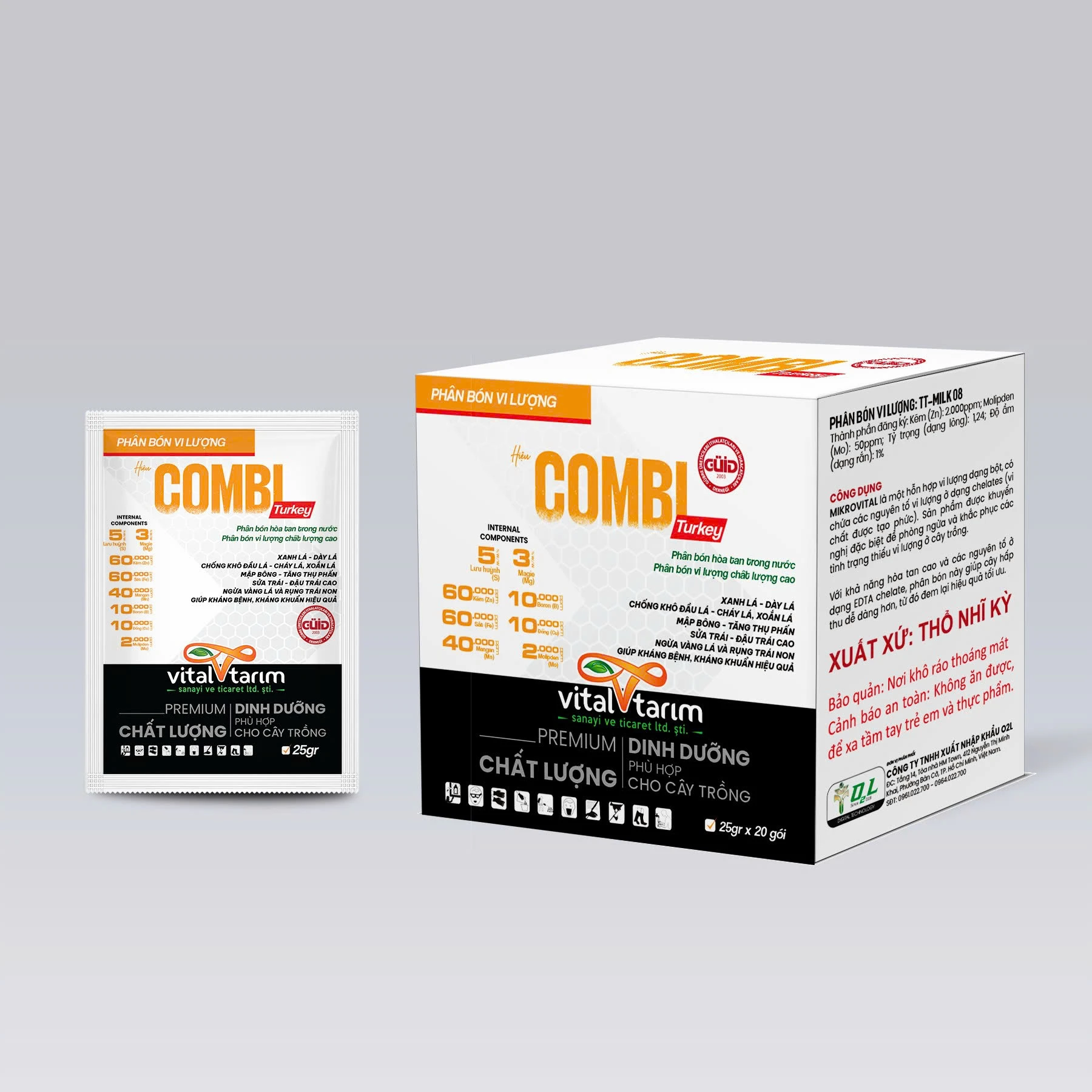 COMBI TURKEY – SỬA TRÁI, ĐẬU TRÁI CAO