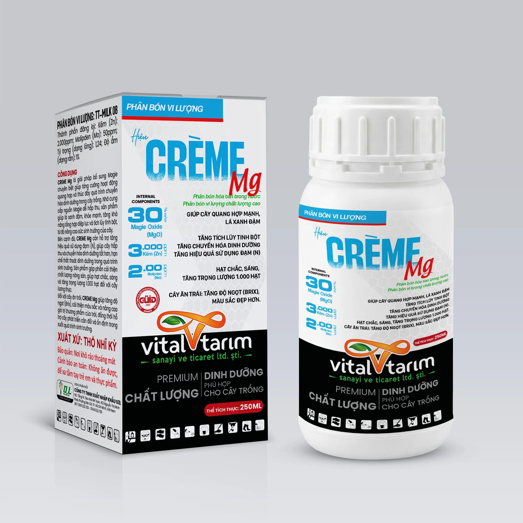 CREME MG – TĂNG QUANG HỢP, XANH LÁ, HẠT CHẮC, TRÁI NGỌT